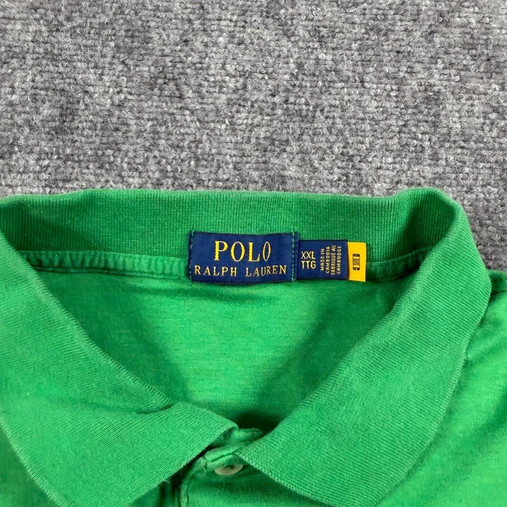 Polo Ralph Lauren Polo Shirt Mens XXL Green Blue Bundle Classic Fit Lot of 2